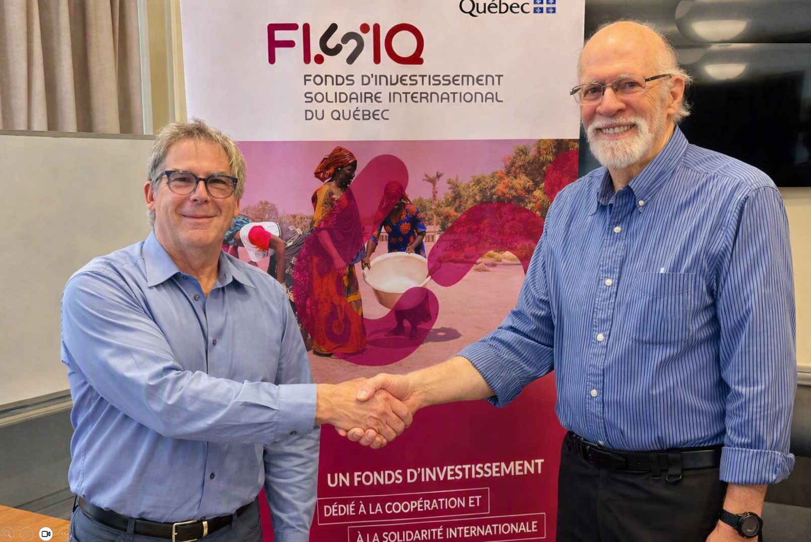 La présentation au Rendez-vous solidaire du FISIQ qui faisait suite à son assemblée générale le 10 juin dernier